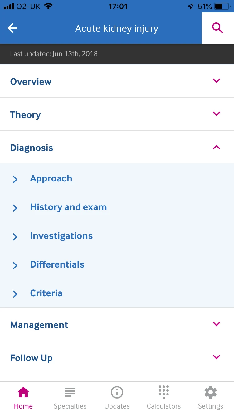BMJ Best Practice screenshot
