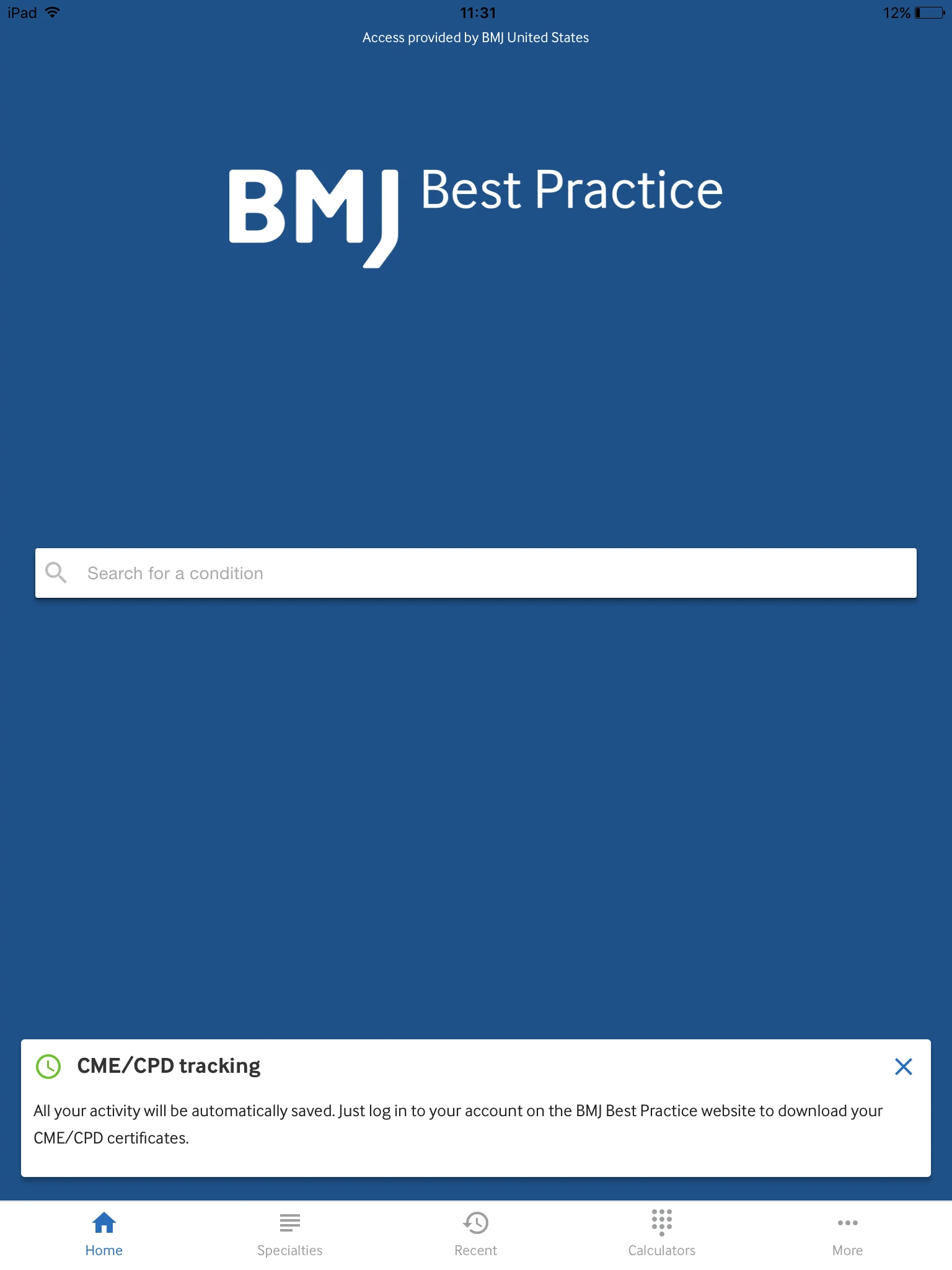 BMJ Best Practice screenshot